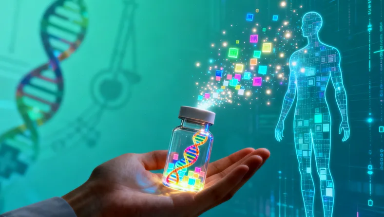 PCR检测人员在生物安全柜内操作