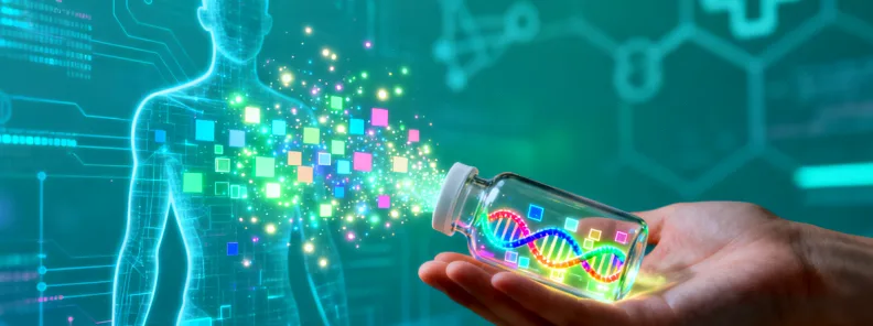 医生在B超引导下进行羊水穿刺操作示意图