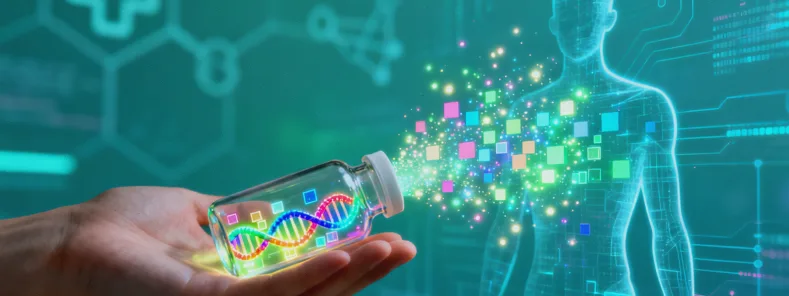 DNA双螺旋结构示意图，突出标记位点