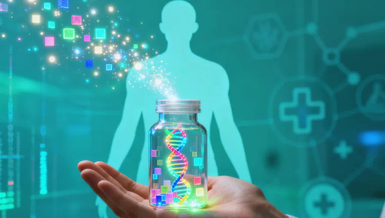 甲状腺激素化验单与基因图谱对比示意图