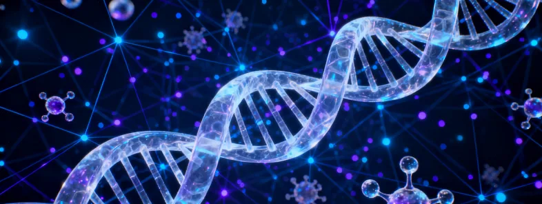 医生向患者家属解释遗传图谱