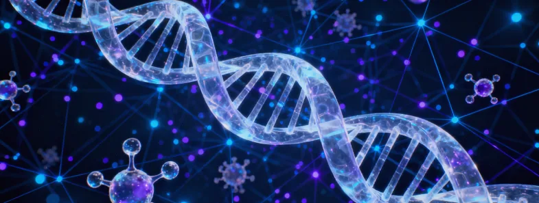 医生在诊室向孕妇解释无创DNA报告