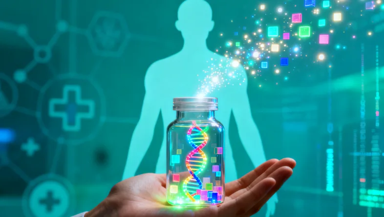 实验室技术人员进行基因检测分析