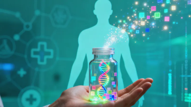 显示家族树与遗传风险的关系图