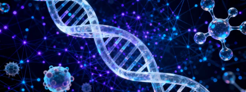 一位女性正在查看基因检测报告,表情疑惑