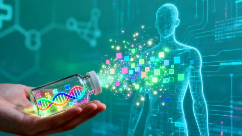 基因测序实验室工作场景