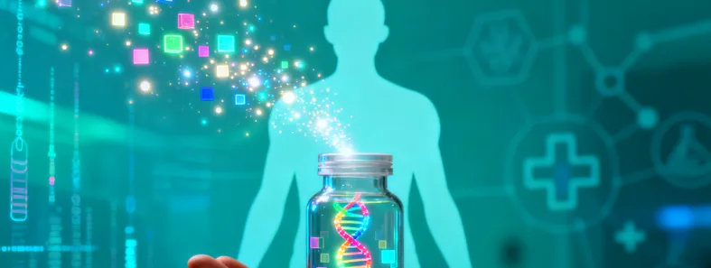 双螺旋DNA与一个被划上红叉的“出轨”标签