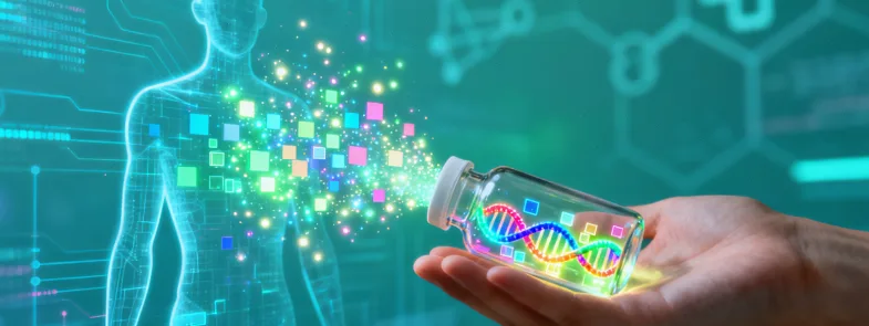 医生向家长解释儿童基因检测报告