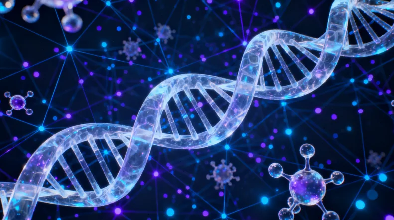 医生与患者面对面进行遗传咨询的场景