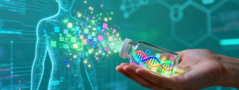 一位患者正在家中用电子体温计测量口腔温度