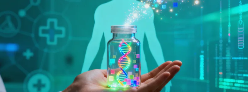 婴儿耳部特写，展示单侧小耳畸形伴外耳道闭锁