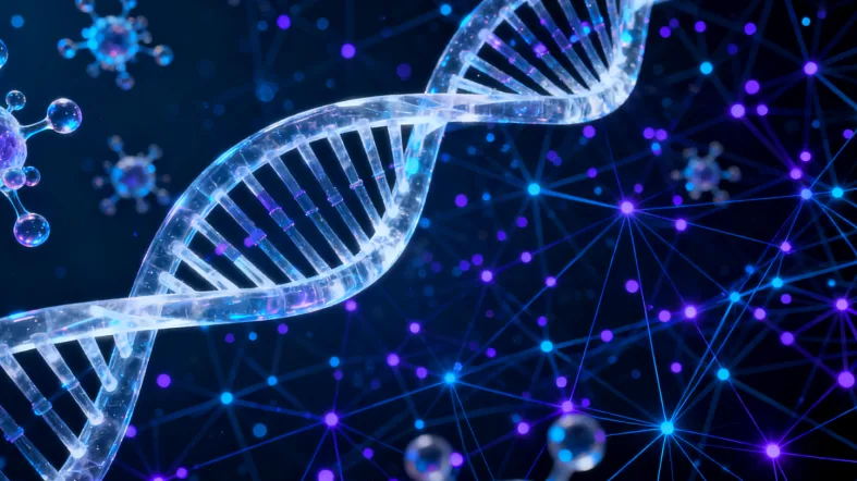 血液样本采集与液体活检示意图