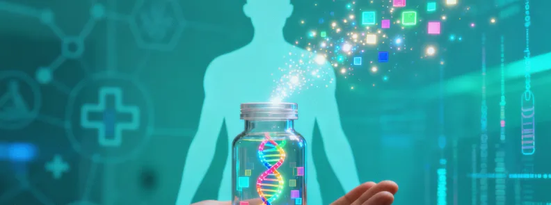 显微镜下真性红细胞增多症患者粘稠的血液涂片