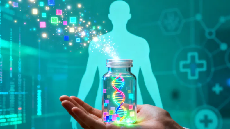 基因检测报告单局部特写