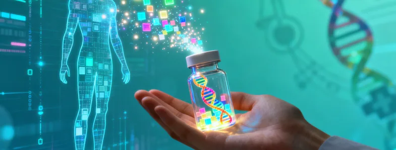 医生与患者讨论基因检测报告